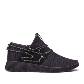 Supra Mens MALLI Black/black Low Top Shoes | CA-92054